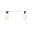100-Count UL Clear Edison String Light Set, Black Wire