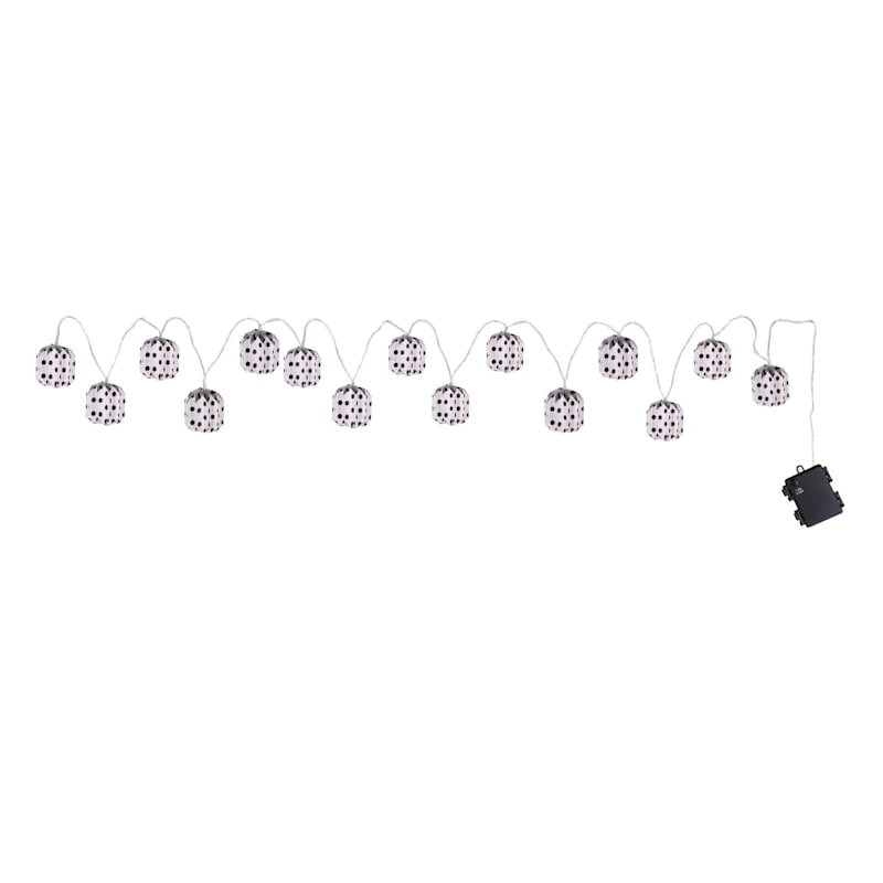 15-Count Paper Polka Dot String Light Set