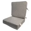 2-Piece Fiddlestix Premium Linen Outdoor Gusseted Deep Seat Cushion Set