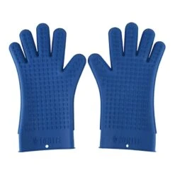 2-Piece Ignite Blue Silicone Food Gloves
