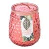 2-Wick Red Glass Citronella Jar Candle, 16oz