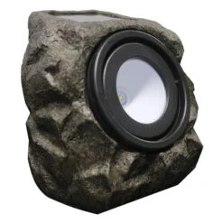 25 Lumens Solar Rock Spot Light, Grey