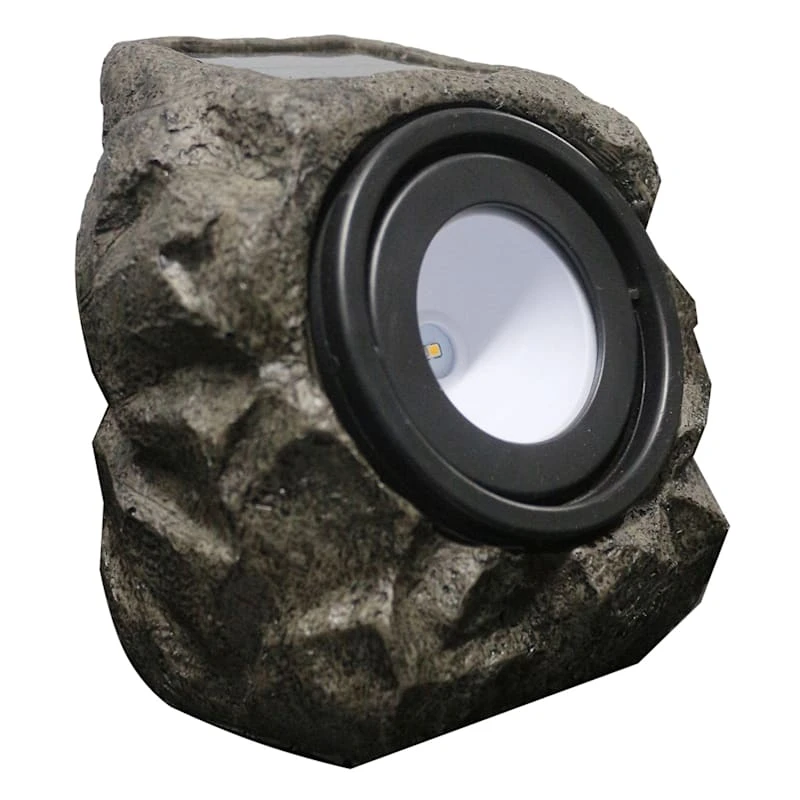 25 Lumens Solar Rock Spot Light, Grey