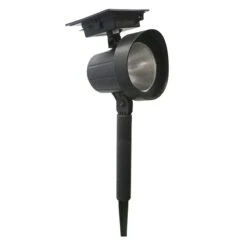 25 Lumens Solar Warm White Spotlight, Black
