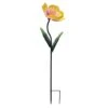36In Decorative 3D Floral Garden Stake Yellow