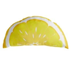 3D Lemon Slice Outdoor Throw Pillow, 14x26