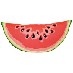3D Watemelon Slice Outdoor Throw Pillow, 25x12