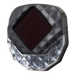 4-Pack Grey LED Solar Deck Light