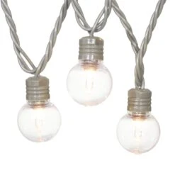 40-Count UL G40 Globe Light Set, Taupe Wire