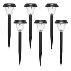 6-Pack 5 Lumens Solar Melville Pathway Light