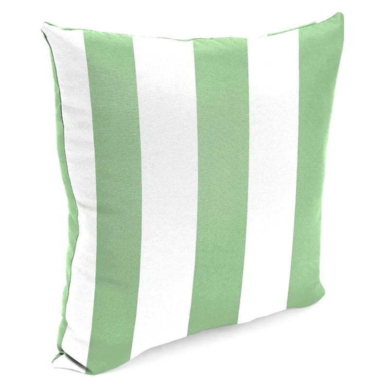 Aloe Awning Striped Outdoor Throw Pillow, 16"