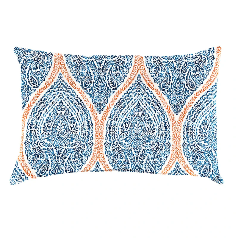 Andorra Tigerlily Lumbar Outdoor Throw Pillow, 14x20