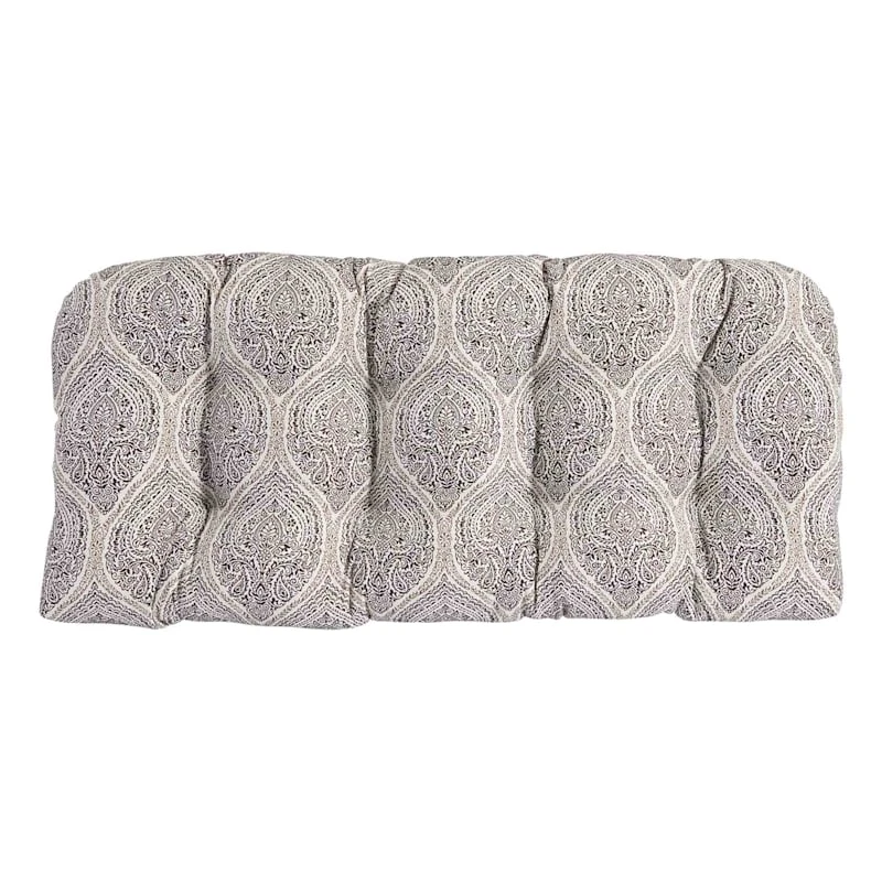 Andorra Umber Outdoor Wicker Settee Cushion
