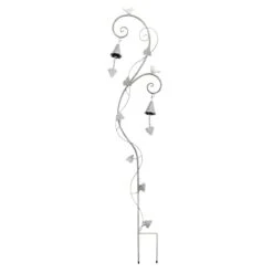 Bird & Bells Metal Garden Stake, 47"