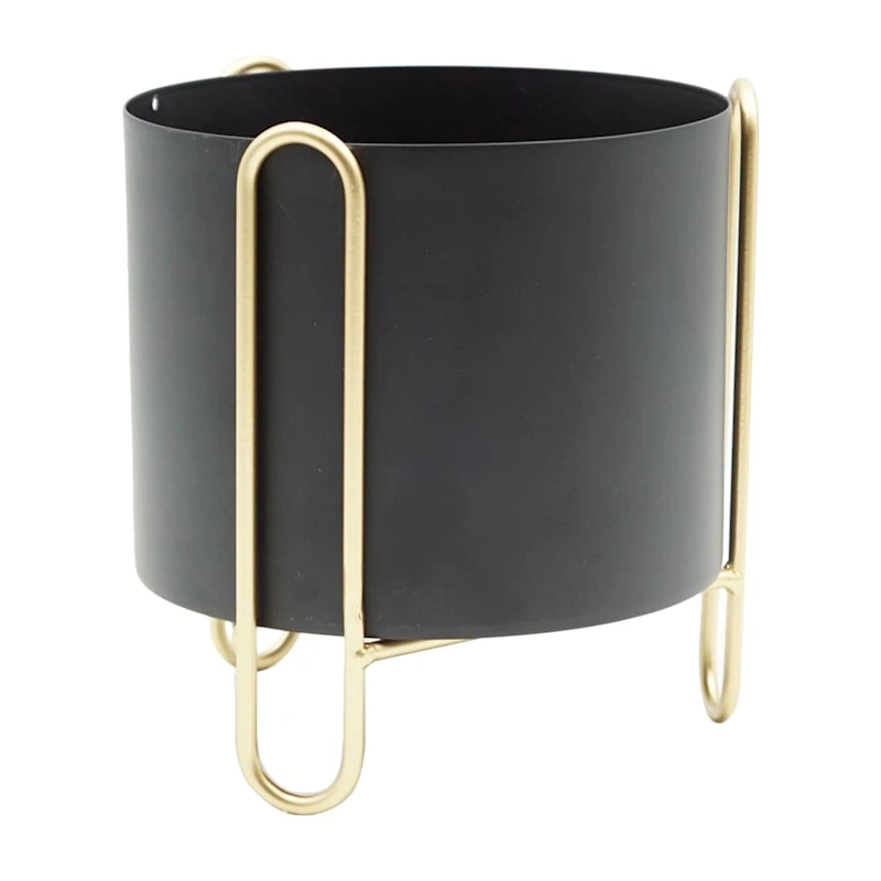 Black & Gold Metal Plant Stand, 6x7
