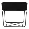 Black Metal Plant Stand, 20x7