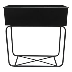 Black Metal Plant Stand, 20x7