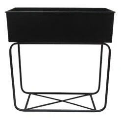 Black Metal Plant Stand, 27x11