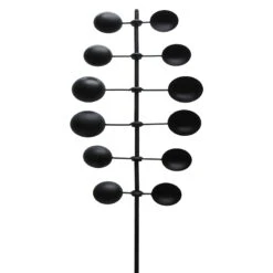 Black Wind Spinner Sculpture, 47.8"