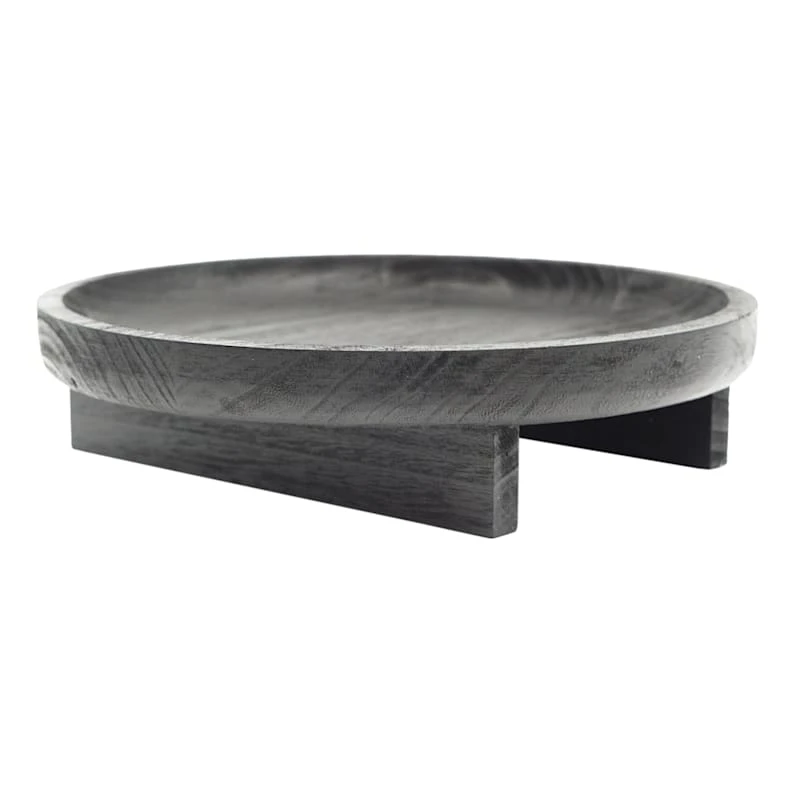 Black Wooden Plant Stand, Large - Image 2