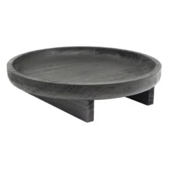 Black Wooden Plant Stand, Large