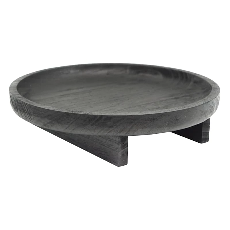 Black Wooden Plant Stand, Large