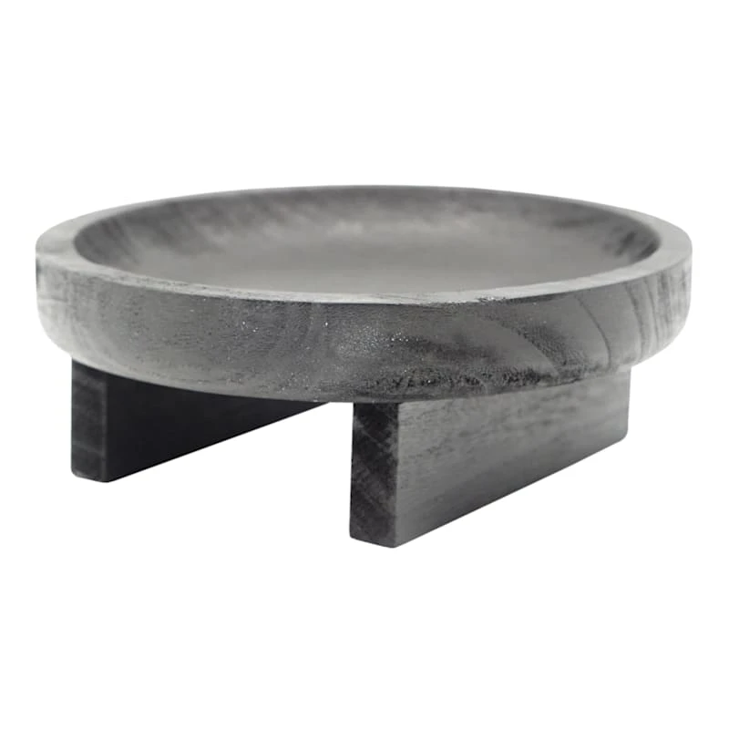 Black Wooden Plant Stand, Small - Image 2