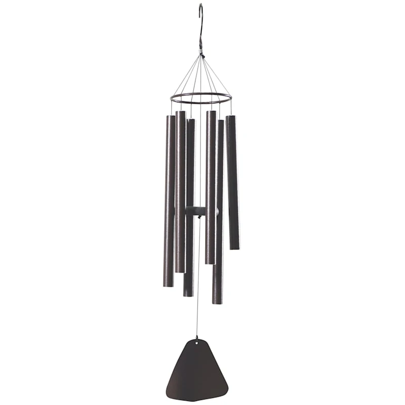 Brown Metal Tube Wind Chime, 44"