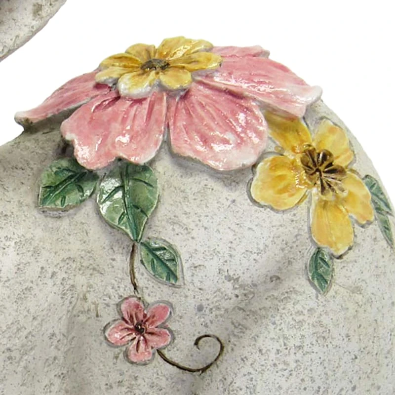 Bunny Garden Statue With Solar Light, 5" - Image 2