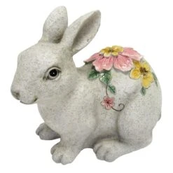 Bunny Garden Statue With Solar Light, 5"