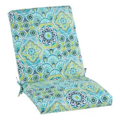Calista Teal Outdoor Hinged Chair Cushion