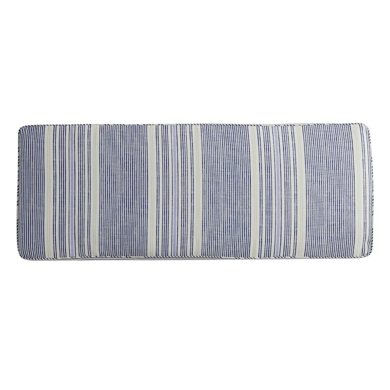 Calisto Striped Gusseted Outdoor Bench Cushion