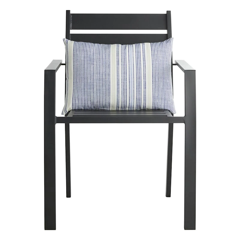 Calisto Striped Lumbar Outdoor Throw Pillow, 14x20 - Image 2
