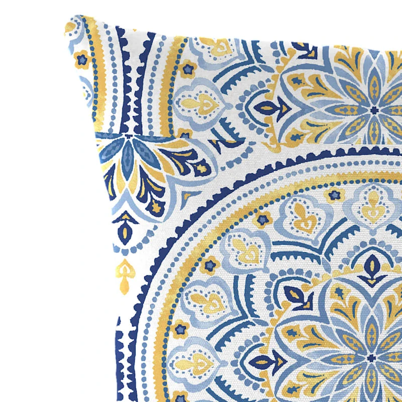 Castille Multicolor Mandala Oversized Outdoor Throw Pillow, 20" - Image 3
