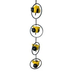 Ceramic Bee Wind Chime, 23.5"