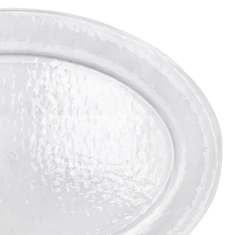 Clear Acrylic Oval Serving Platter - Image 2