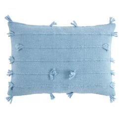 Clifton Knots Pillow, Blue