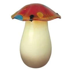 Decorative Lighted Mushroom Garden Statue With Timer