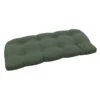 Endive Green Outdoor Wicker Settee Cushion