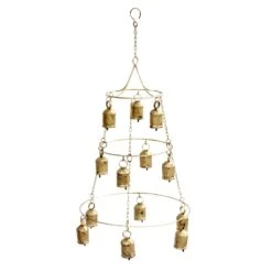 Found & Fable 3-Tier Bell Windchime, 25"