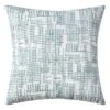 Found & Fable Blue Textured Geo Outdoor Throw Pillow, 20"