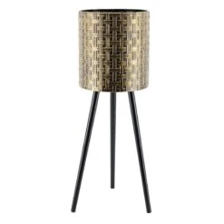 Found & Fable Bronze Metal Bamboo Plant Stand, Large