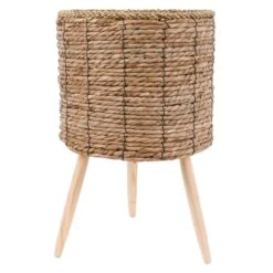 Found & Fable Faux Rattan Plant Stand, Large
