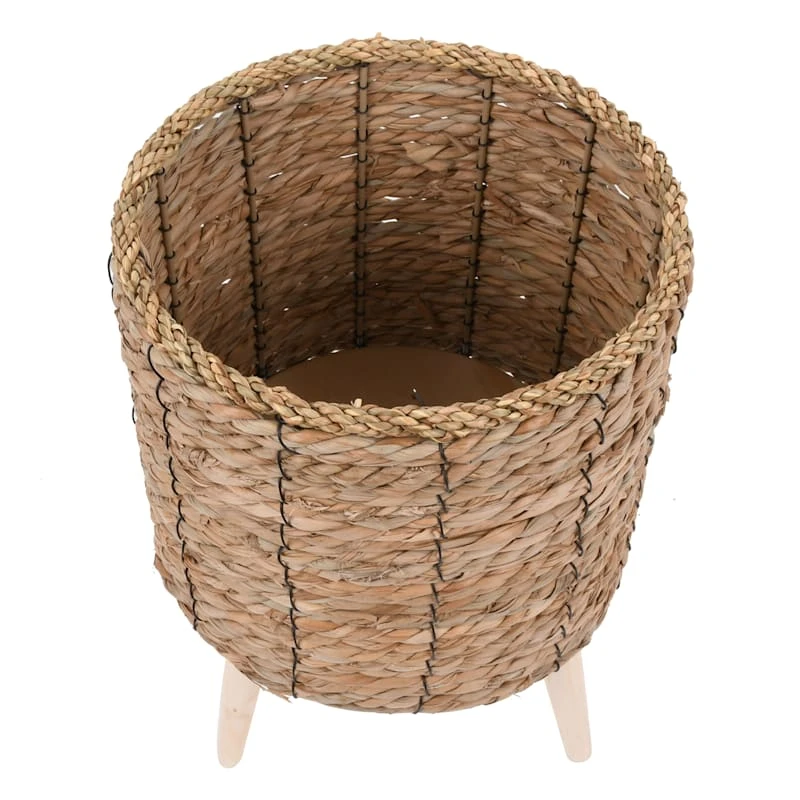 Found & Fable Faux Rattan Plant Stand, Medium - Image 2
