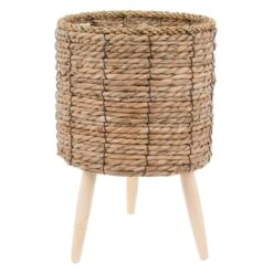 Found & Fable Faux Rattan Plant Stand, Medium