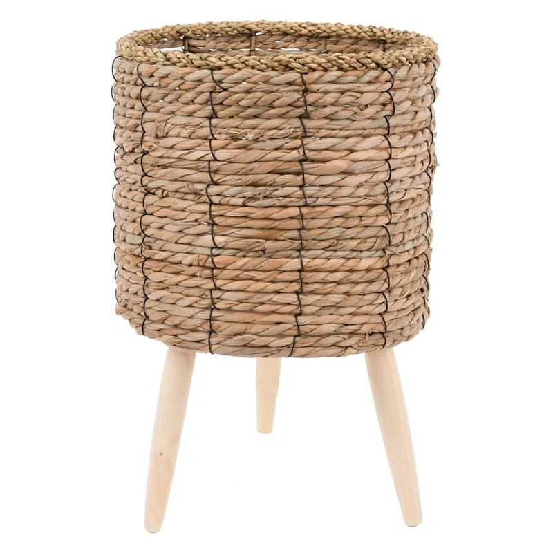 Found & Fable Faux Rattan Plant Stand, Medium