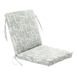 Found & Fable Grey Ah Collected Outdoor Hinged Chair Cushion