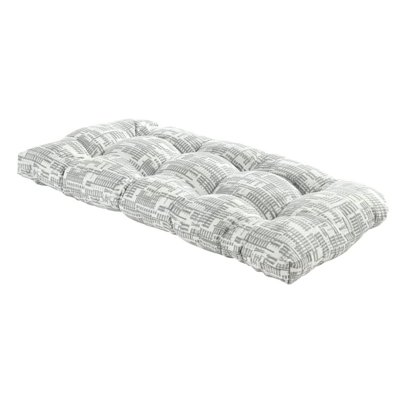 Found & Fable Grey Ah Collected Outdoor Wicker Settee Cushion