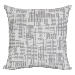 Found & Fable Grey Textured Outdoor Throw Pillow, 16"