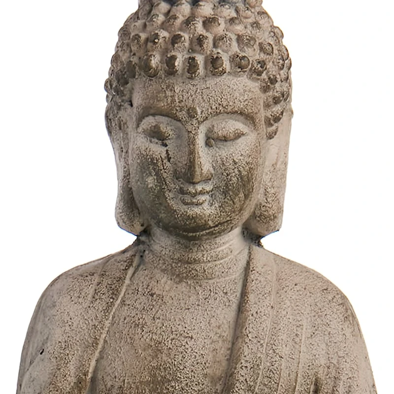 Found & Fable Outdoor Buddha Garden Statue, 16" - Image 4